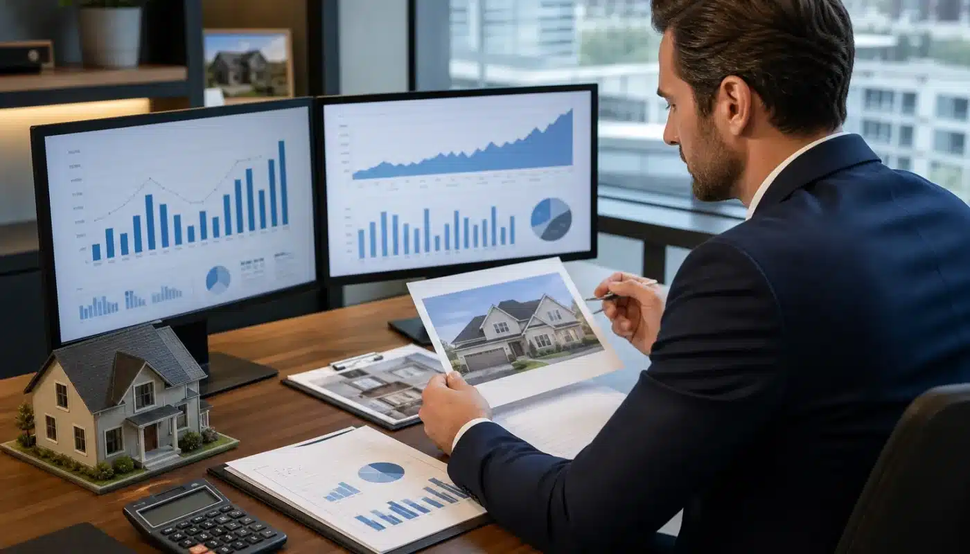 Analyse graphique des revenus locatifs et capacité d'emprunt bancaire