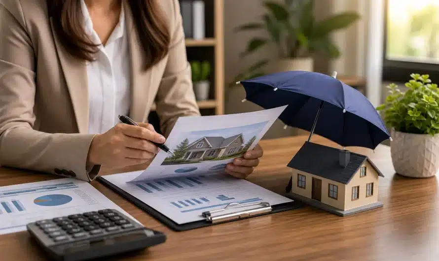 Conseiller en assurance de prêt immobilier analysant une offre financière
