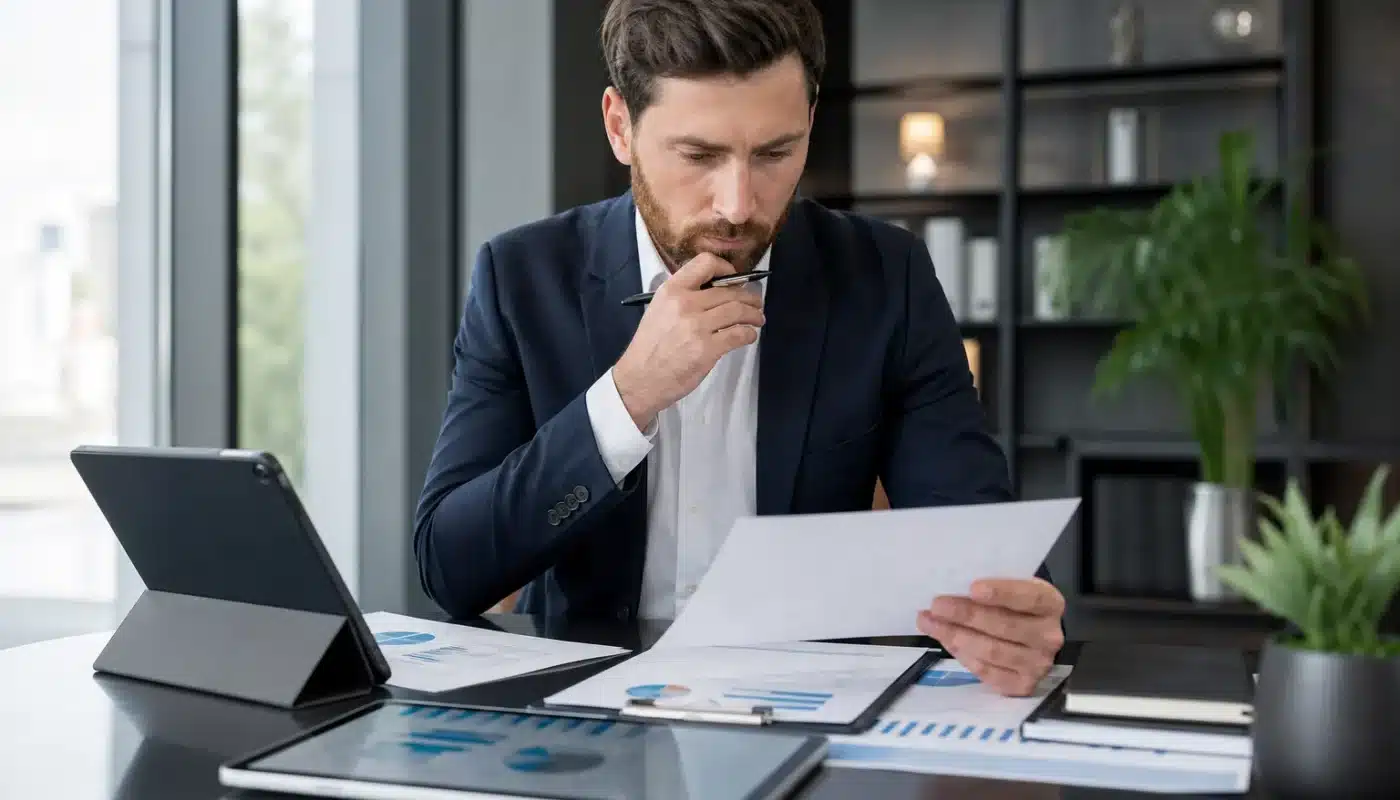 Conseillers financiers discutant de changement d’assurance de prêt immobilier