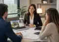 Conseillers financiers présentant avantages du crédit immobilier pour fonctionnaires