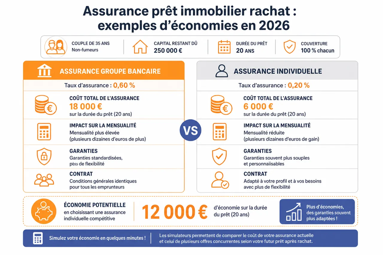 Assurance de prêt immobilier et rachat de crédit, comment en profiter pour renégocier vos garanties? , Avantages et économies potentielles: simulations et exemples concrets (2026)