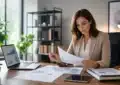 Contrat de crédit immobilier avec documents et calculatrice en 2026