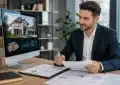Calculatrice et documents pour simulateur de prêt immobilier professionnel