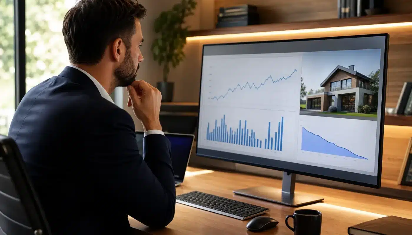 Calculatrice et documents pour simulation de crédit immobilier