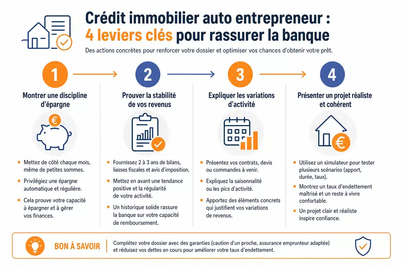 Obtenir un crédit immobilier en tant qu’auto-entrepreneur, comment rassurer la banque avec des revenus irréguliers , Optimiser ses chances: stratégies et conseils pratiques pour auto-entrepreneurs