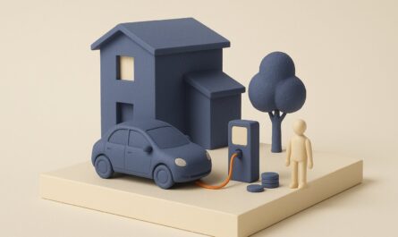 Voiture electrique et borne de recharge miniatures, credit d'impot borne de recharge