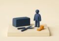 Maquette miniature d'une haie avec securateur et pieces, credit d'impot jardinage