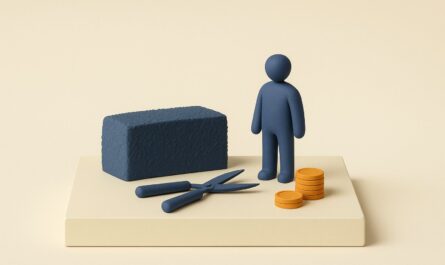 Maquette miniature d'une haie avec securateur et pieces, credit d'impot jardinage