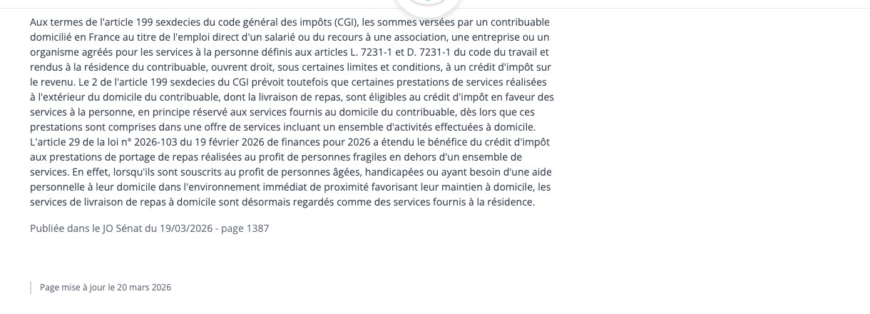 Capture d'écran de la réponse du ministère de l'action et des comptes publics à la question écrite Sénat numéro 05499, publiée au JO Sénat du 19 mars 2026