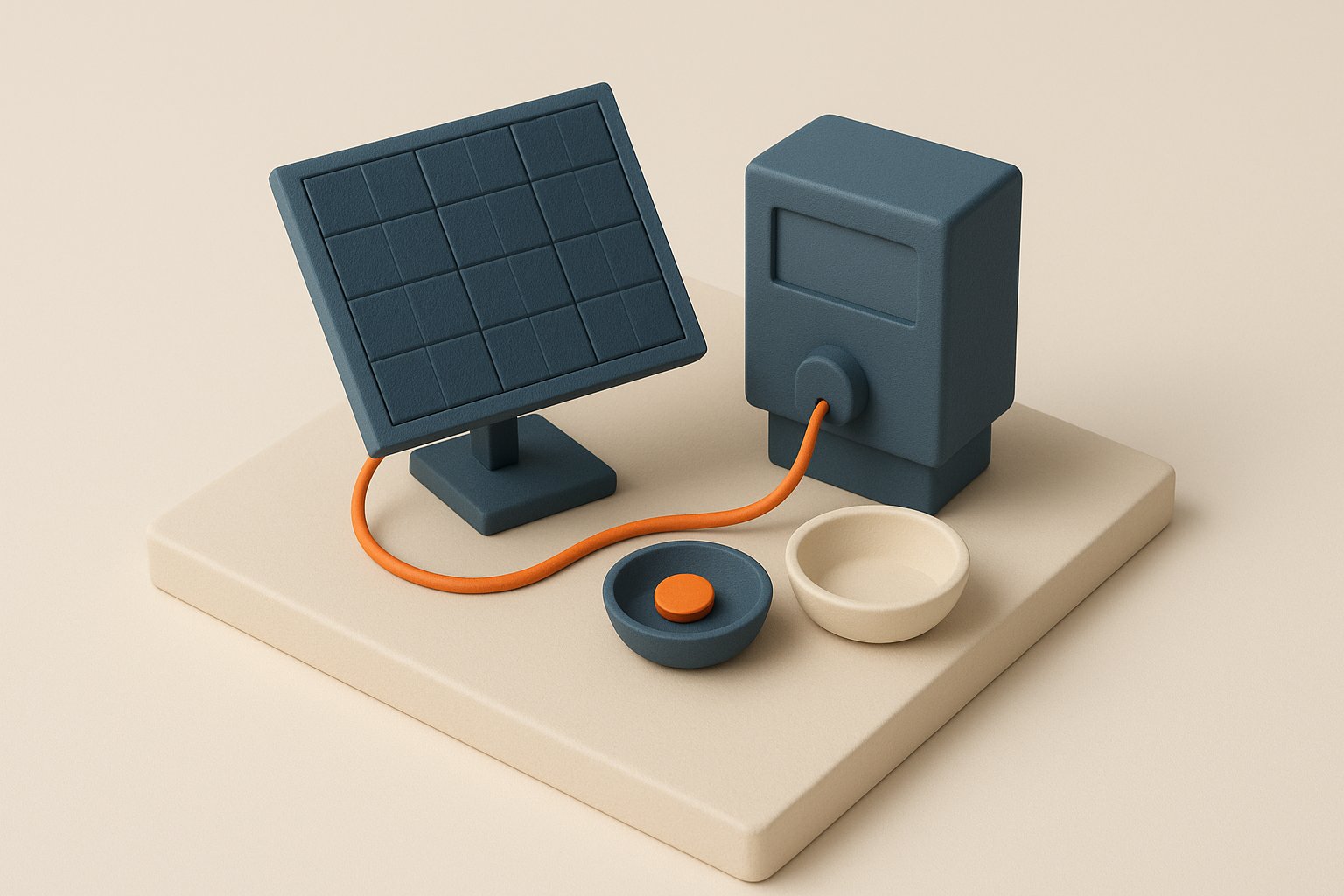 Panneau solaire relié à un compteur électrique qui ne délivre qu'une seule pièce : la revente du surplus ne rapporte plus que 1,1 centime par kWh depuis juin 2026